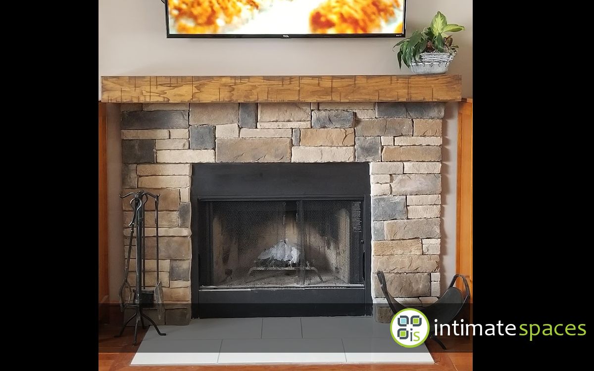 Indoor Project: Fireplace and bar reno