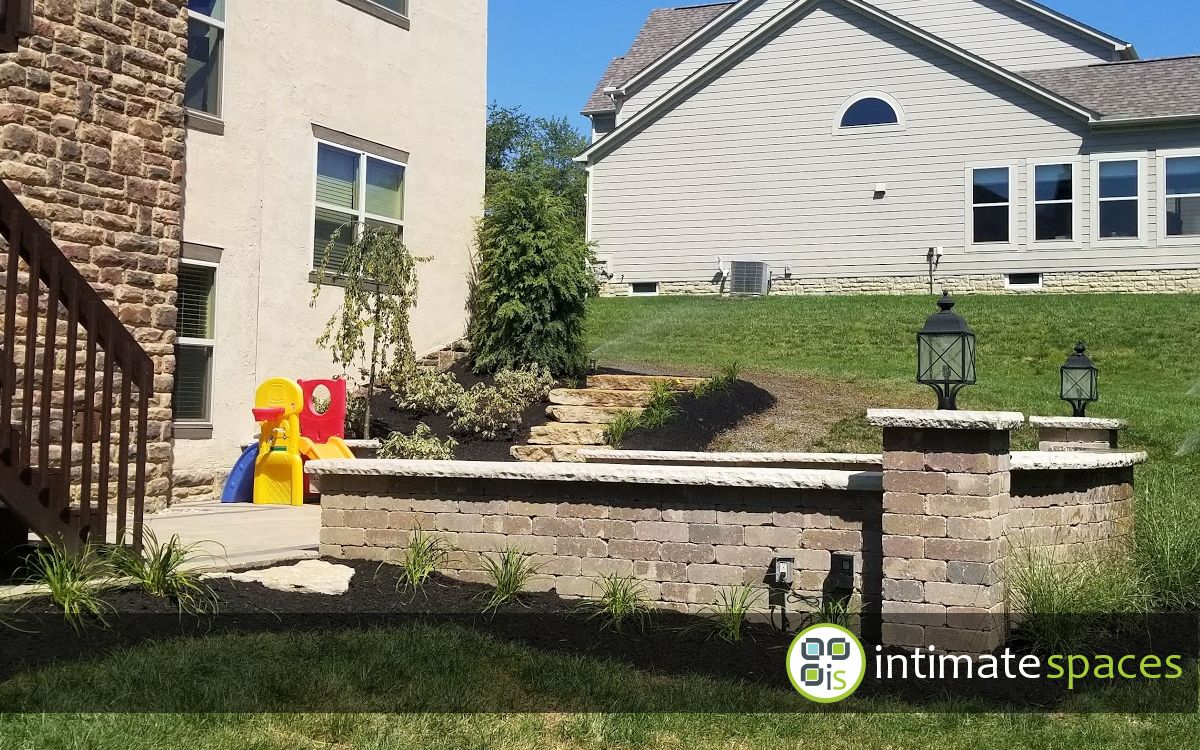 Outdoor Project: Patio, fire pit, deck, stone steps