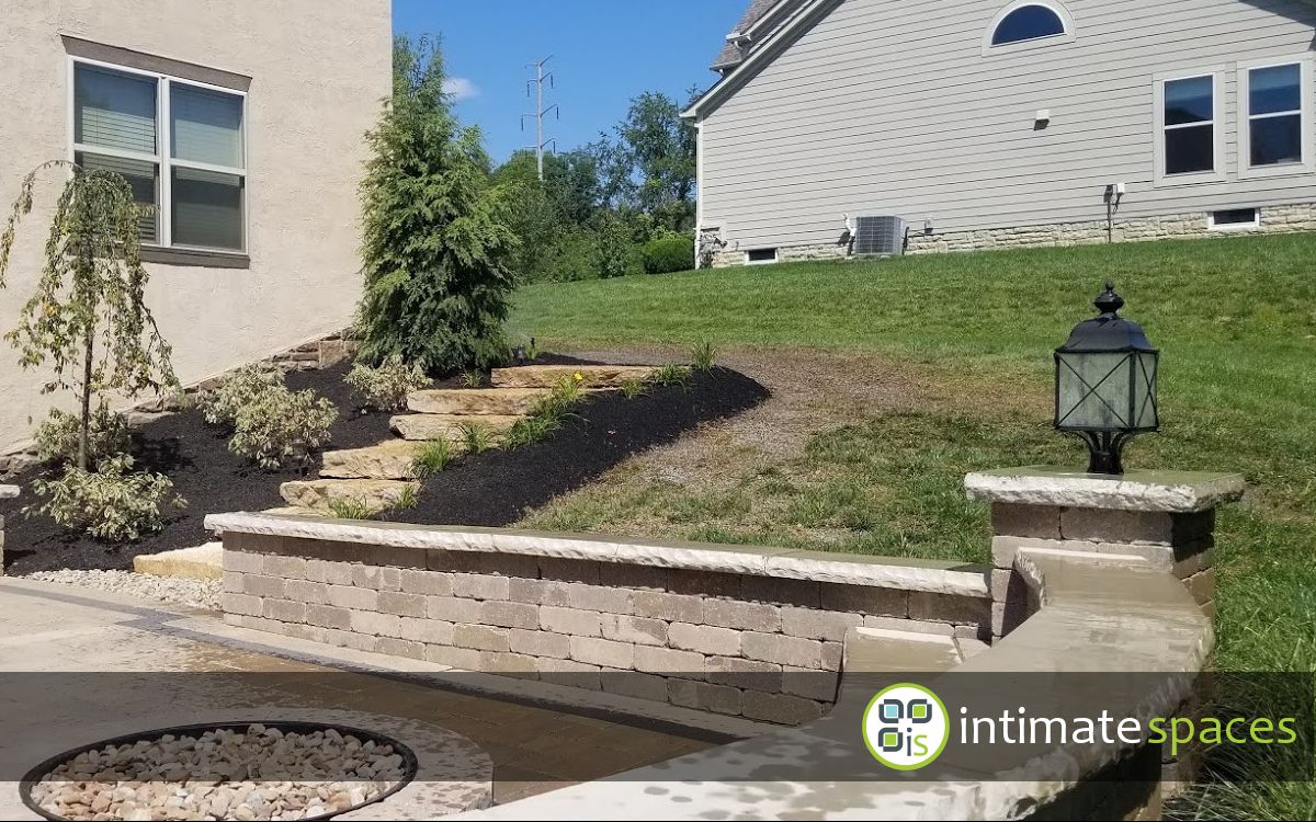 Outdoor Project: Patio, fire pit, deck, stone steps