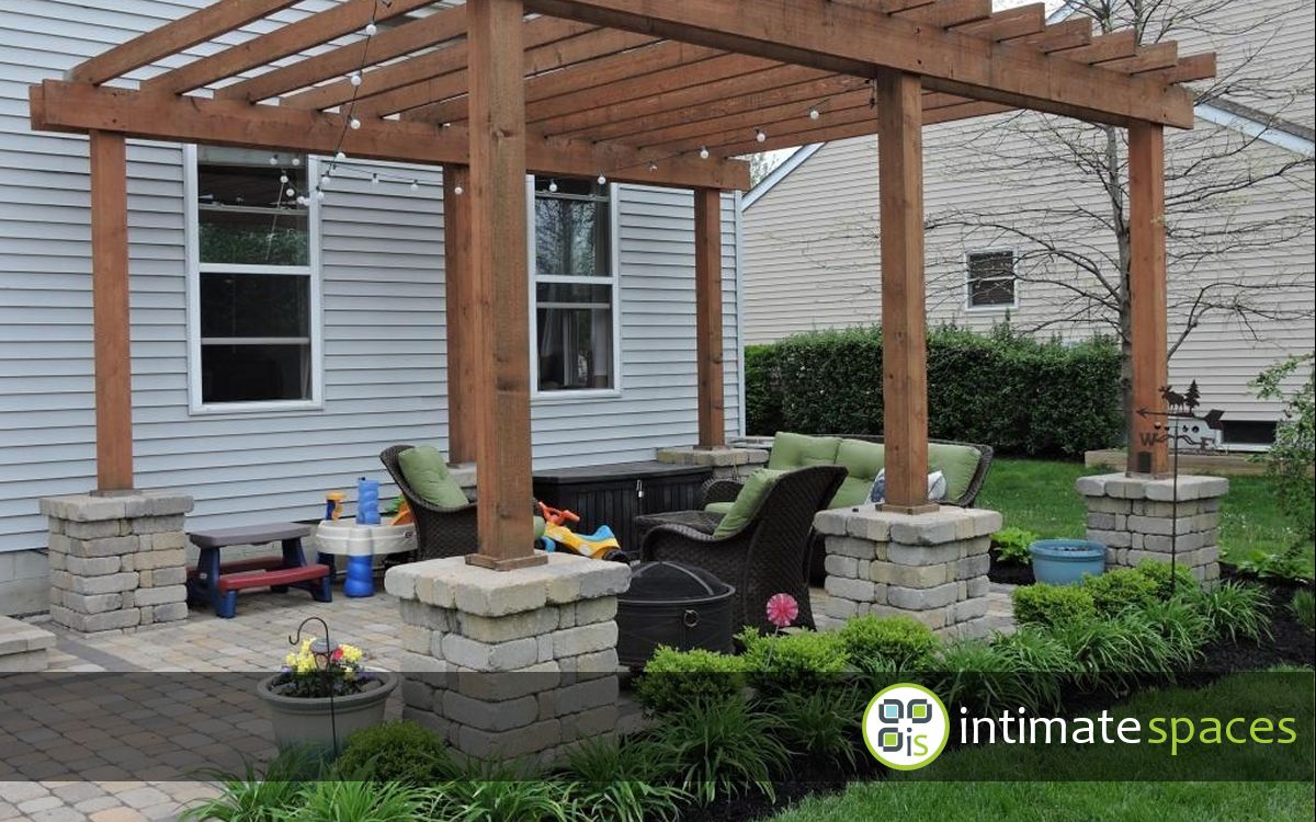 Outdoor Project: Patio, bar, grill island, cedar pergola